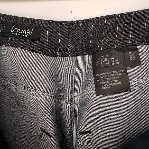 Laurel Jeans Pine Strip Wideleg Women Pant Size S/M - Picture 6 of 13